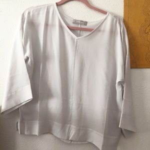 Everlane Silk Clean V Neck Blouse